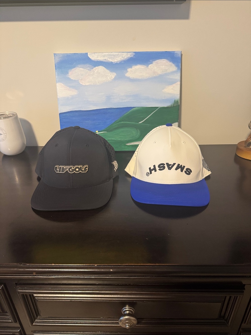 2 LIV Golf Hats - Smash GC & LIV Golf